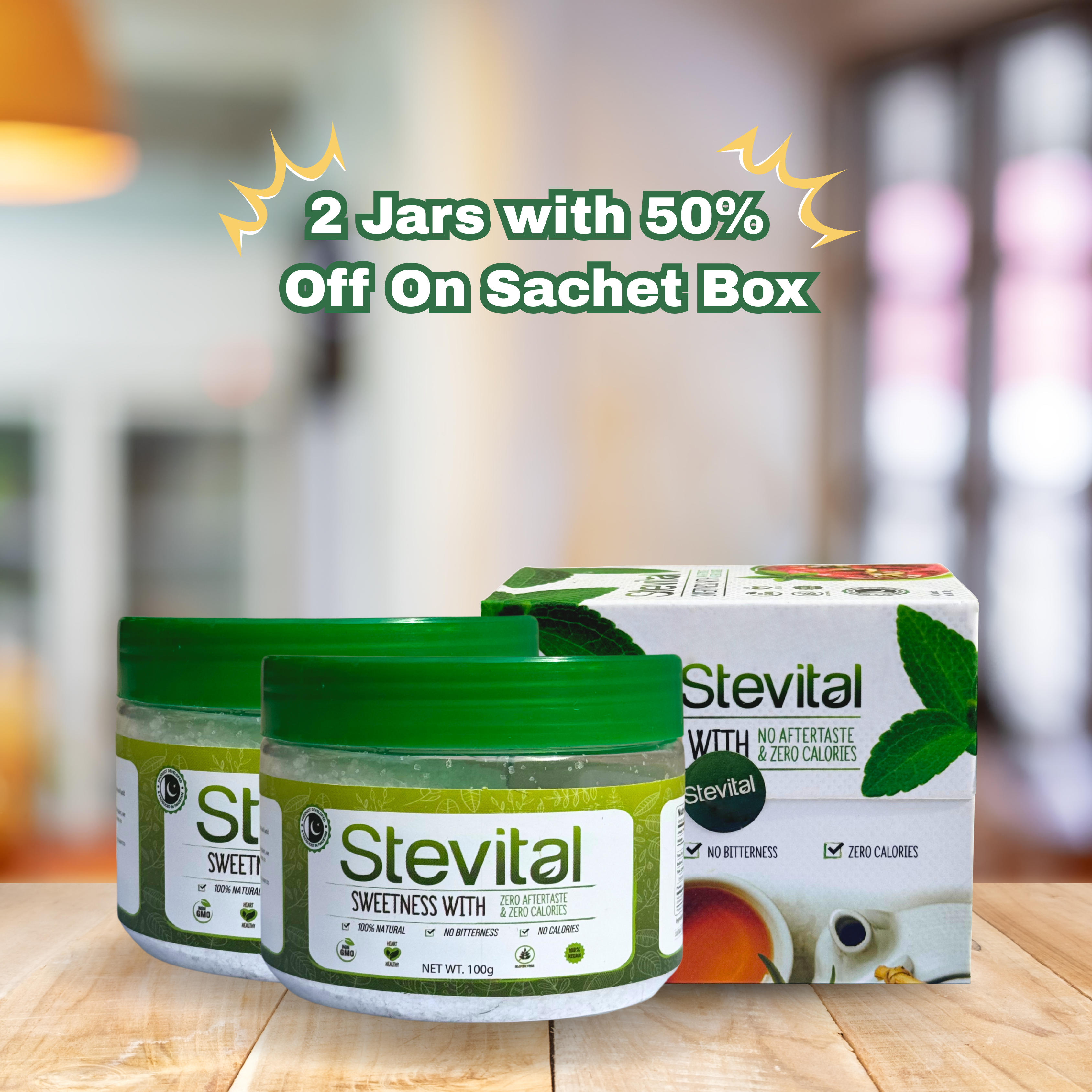 Buy 2 Jars, Get 1 Sachet Box at 50% Off