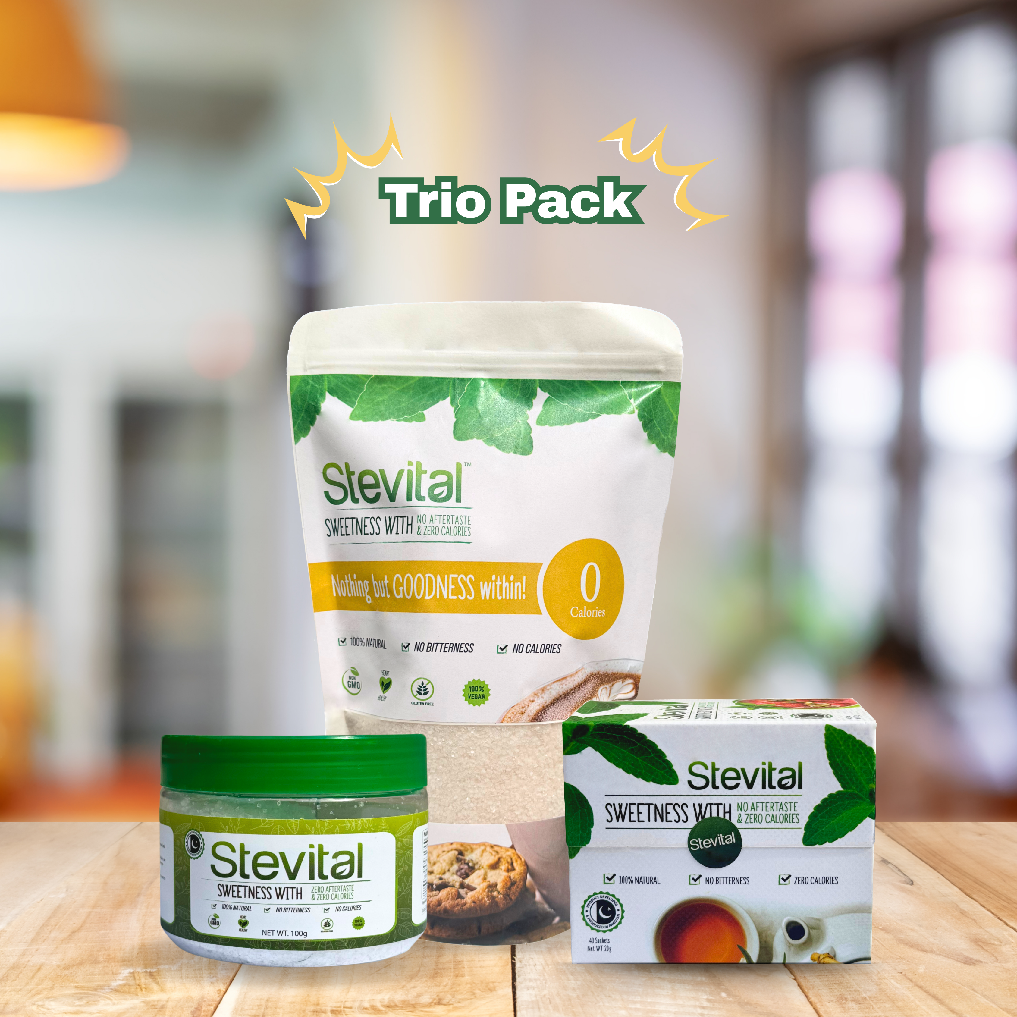 Trio Pack (1 Jar, 1 Sachet Box, 1 Pouch)